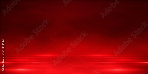 An abstract red background design featuring soft motion blur and light gradient waves creates a textured artistic backdrop with copy space for wallpaper or vector illustration