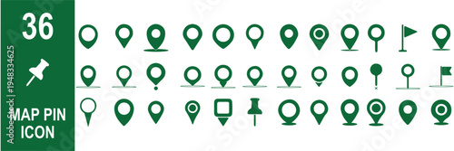 Set of location pin icons. location pin place marker. Location icon. Map marker pointer icon set. Modern map markers. Pin icon vector isolated on white background. Vector illustration, eps 10. 