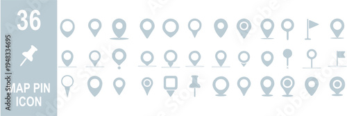 Set of location pin icons. location pin place marker. Location icon. Map marker pointer icon set. Modern map markers. Pin icon vector isolated on white background. Vector illustration, eps 10. 