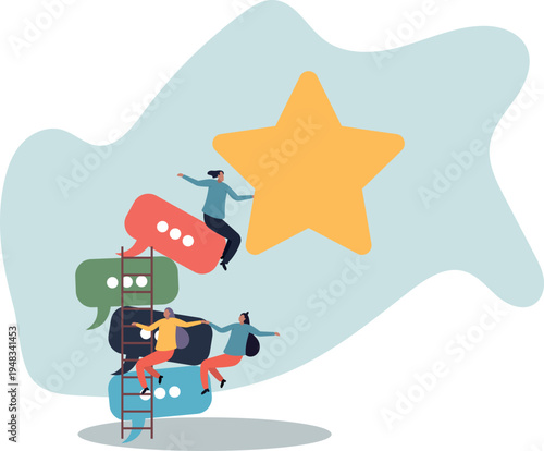 Communication for success, effective meeting or discussion to get solution and achieve target, meeting or conversation to reach goal.human life and situation.