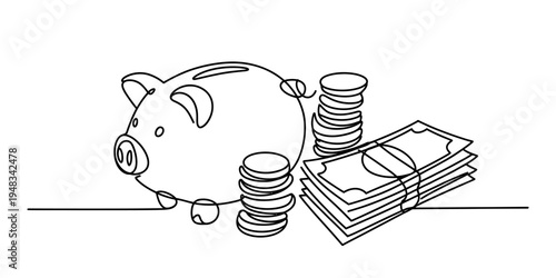 Continuous One Line Drawing of Professional Video Camera with Large Lens for Cinema Production Broadcasting and Media Journalism