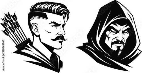 Black Spider Silhouette Vector Set, Collection of Arachnid Icons, Creepy Halloween Crawling Insects, Realistic Tarantula Shapes, Spooky Garden Spider Graphics