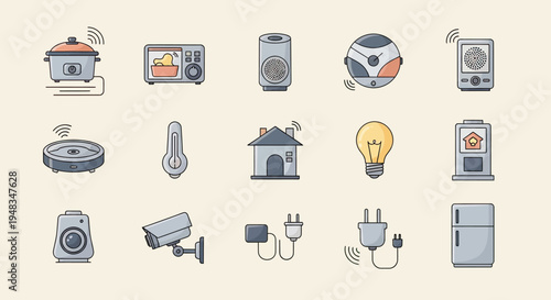 Collection of smart home devices and appliances for modern living (1)