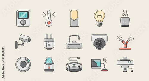 Collection of smart home devices and appliances (2)