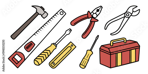 a set of tools and a toolbox Vector