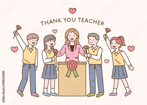 A heartfelt thank you to a teacher from students