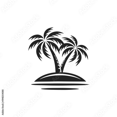 Stylized black and white vector graphic of a guitar