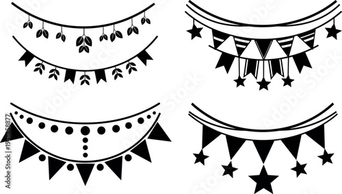 Family travel silhouette with father mother and child carrying backpacks and rolling suitcases for vacation trip planning and international tourism,