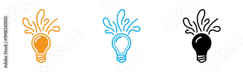 Colorful light bulb ideas