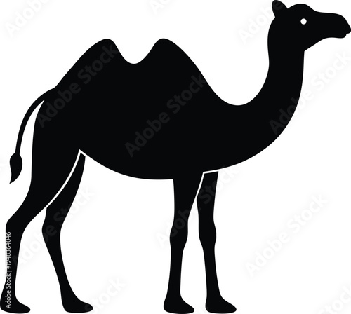 Camel silhouette vector art Illustration