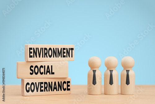 Esg environment social governance corporate strategy concept