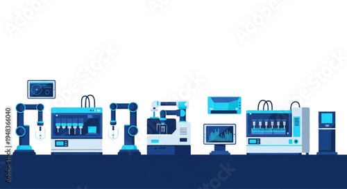 Advanced Robotic Automation in Scientific Laboratory for Precision Experimentation and Analysis Workflow with Modern Equipment