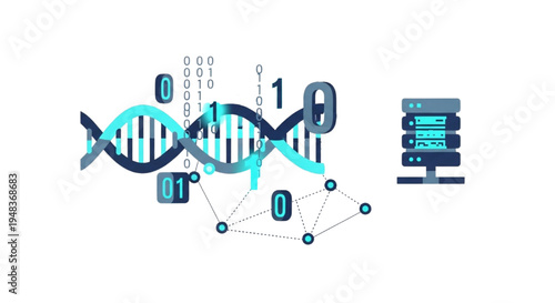Exploring the intricate relationship between genetic code, digital data streams, and robust computing infrastructure for advanced scientific analysis