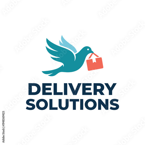 This dynamic illustration of a bird carrying a package embodies swift delivery services, representing speed, efficiency, and reliable logistics in modern commerce and customer satisfaction.