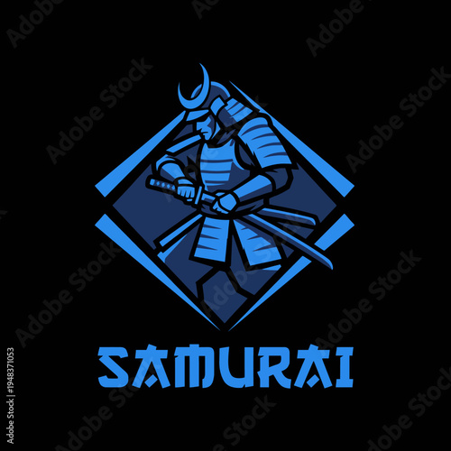 A powerful samurai logo that embodies strength and tradition, perfect for brands focused on martial arts, culture, or Japanese heritage.