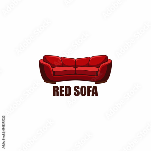 This image features a luxurious red sofa, showcasing its contemporary design and comfort, appealing to those looking for elegant furniture solutions.