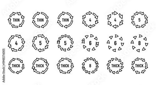 A collection of poker chip icons.