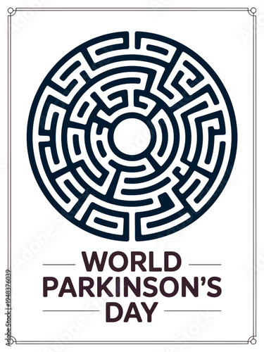 World Parkinson's Day Maze Design for Awareness and Overcoming Challenges