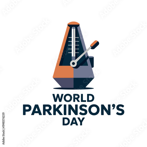 World Parkinson's Day with Metronome Symbol for Awareness