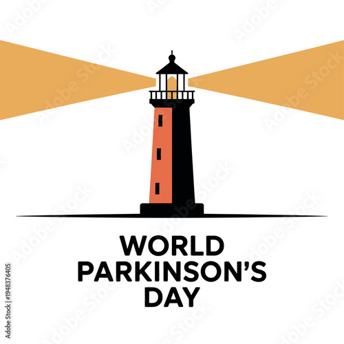 World Parkinson's Day Lighthouse Design for Awareness, Guidance, and Hope