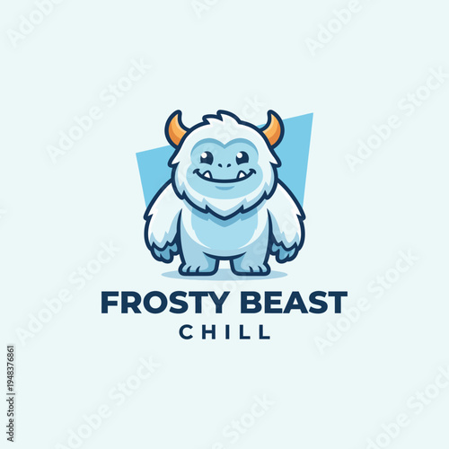 This adorable illustration of a yeti character exudes a playful charm, designed to promote relaxation and fun, making it perfect for brands focusing on chill vibes and cozy themes.