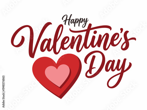 A vibrant and playful Valentine's Day greeting with hearts, blending romantic themes and celebration of love, perfect for cards, decorations, or festive promotions.