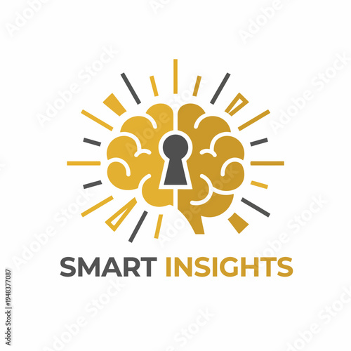 This image depicts a creative brain design with a keyhole, representing the unlocking of insights and knowledge useful for making smart decisions in various fields.