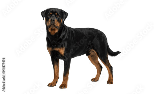 rottweiler dog isolated on white background