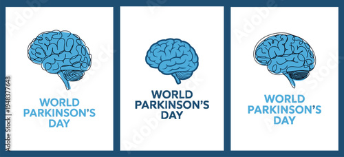 World Parkinson's Day Brain Design for Neurological Awareness and Support