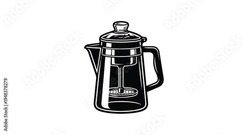 Classic Coffee Percolator for Brewing Hot Beverages.