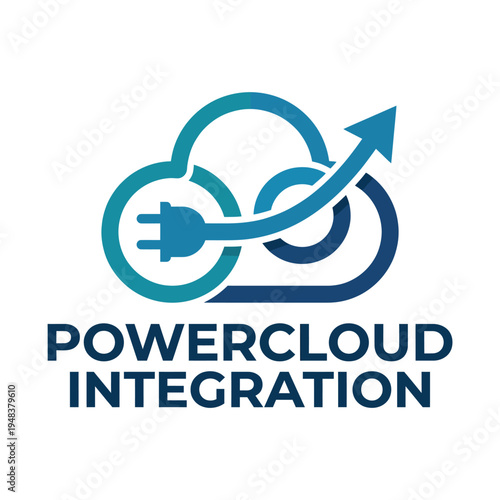 This sleek cloud logo signifies innovation and growth, tailored for technology integration services striving to connect various digital solutions seamlessly.