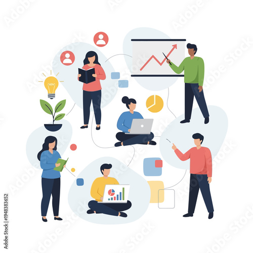 Business people working together in team.