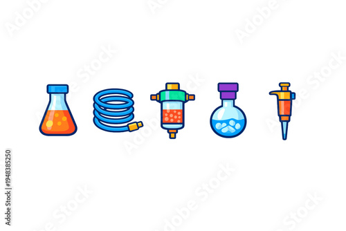 Laboratory Equipment Icons