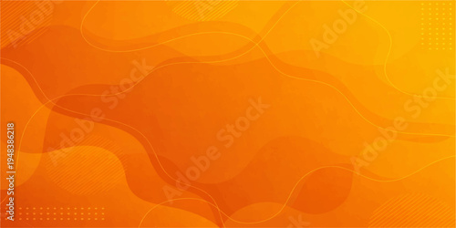 An abstract orange background featuring soft golden waves and light texture creates a fluid motion design perfect for a modern wallpaper or vector art backdrop