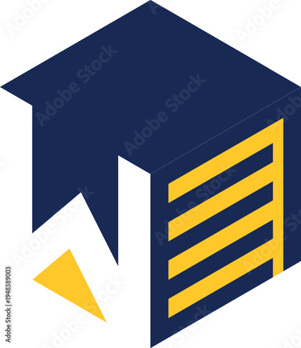 Modern W Letter Garage Logo with Shield and Automotive Tools Silhouette.