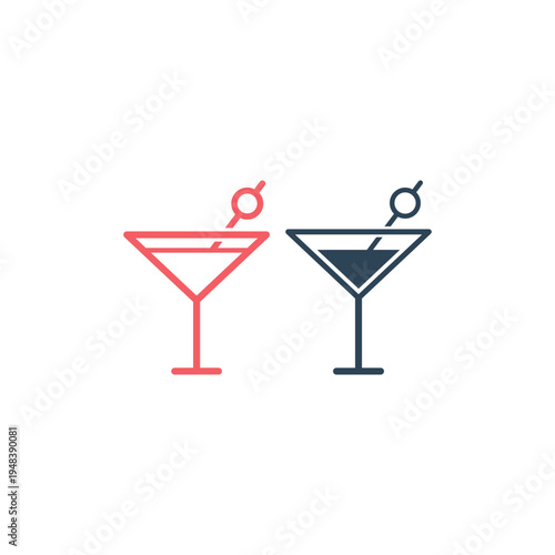 Soft drink vector icons set illustration.