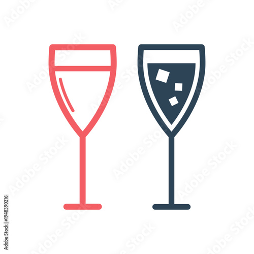 Soft drink vector icons set illustration.