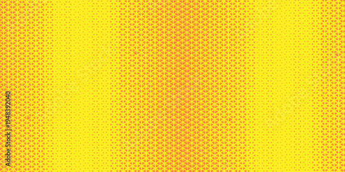 Abstract colorful halftone spiral dots on light color background. Illustration vintage polka art seamless halftone paper. Vector vortex circles and triangle technology. 