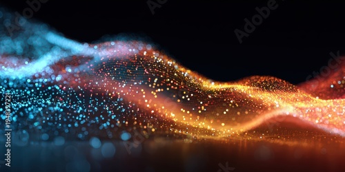 abstract big data orange