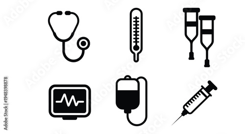 Set of  medical icons vector
