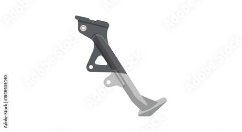 Metal car suspension control arm.