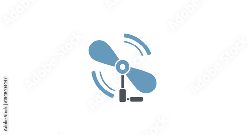 Wireless internet router device symbol.
