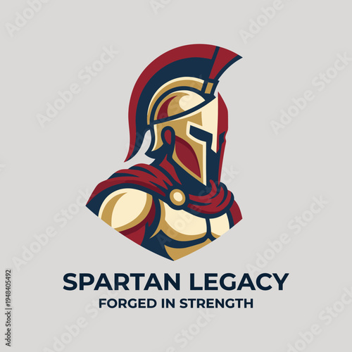 This logo showcases the Spartan Legacy with a strong warrior design, symbolizing strength, courage, and determination, ideal for brands focusing on resilience and power.