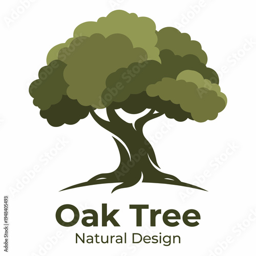 This logo features a stylized oak tree, symbolizing nature’s beauty and stability, perfect for brands focusing on natural design, eco-friendliness, and organic products.