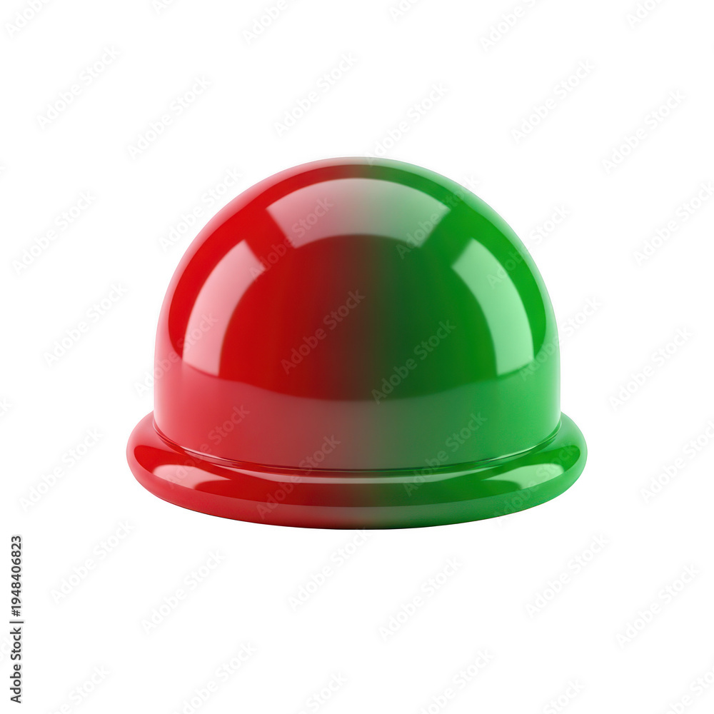 Fototapeta premium Colorful bell icon with red and green gradient - isolated on transparent background