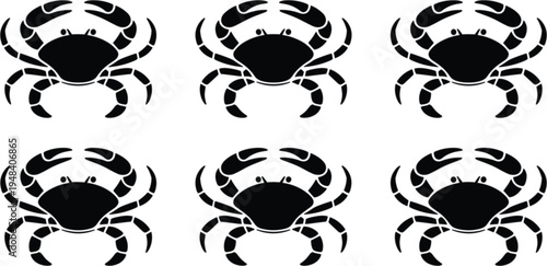 crab, vector, illustration, symbol, insect, icon, 