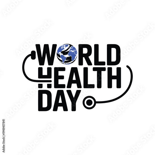 World Health Day Typography 