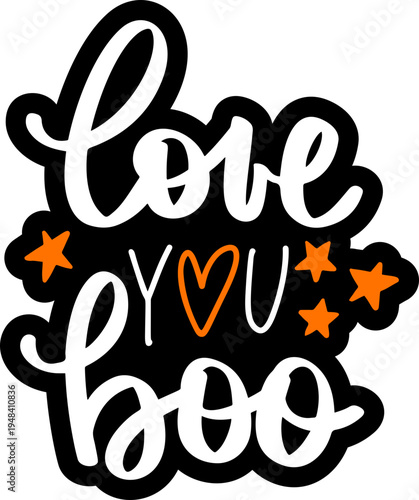 Halloween lettering phrase. Hand drawn spooky typography vector.