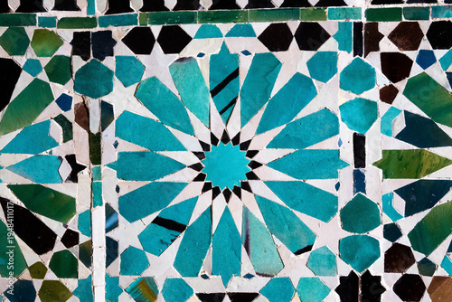 Schilderij op canvas Azulejos de la capilla mudéjar de San Bartolomé, Córdoba