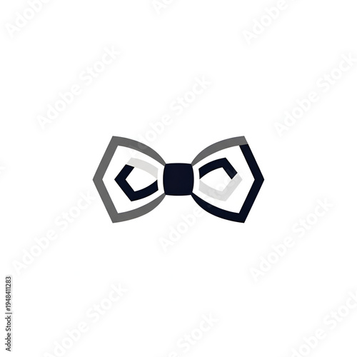 Minimalist Modern Geometric Bowtie Logo for Menswear Branding